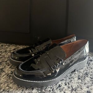 Black Patent Leather Loafers